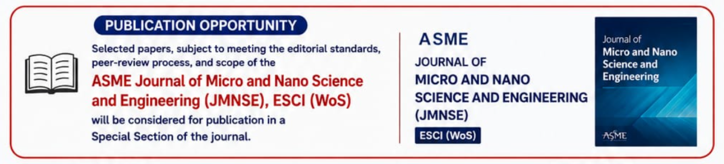 ASME Journal Publication Opportunity